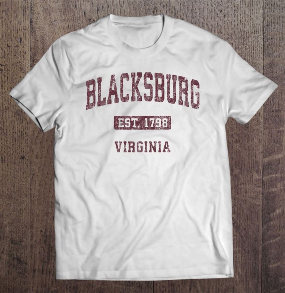 Happy Blacksburg Virginia Va Vintage Athletic Sports Design 