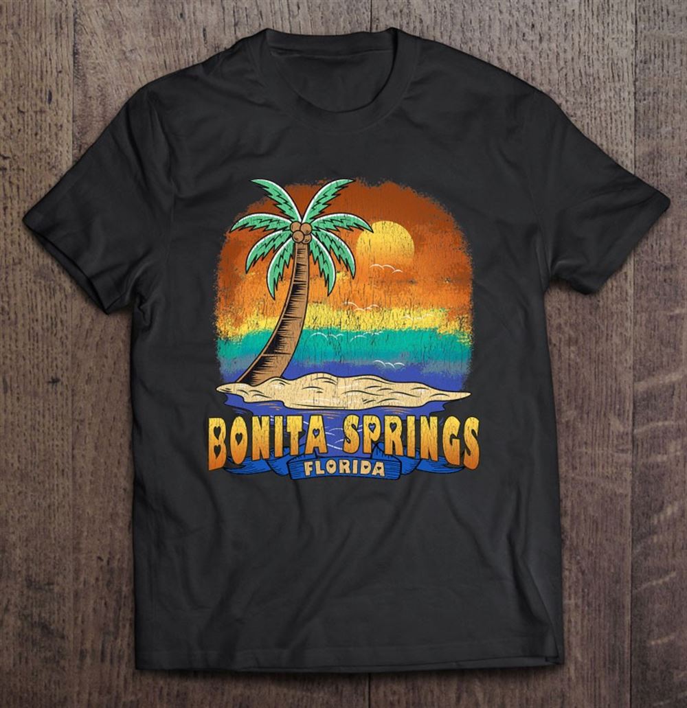 Attractive Bonita Springs Florida Vintage Distressed Souvenir 
