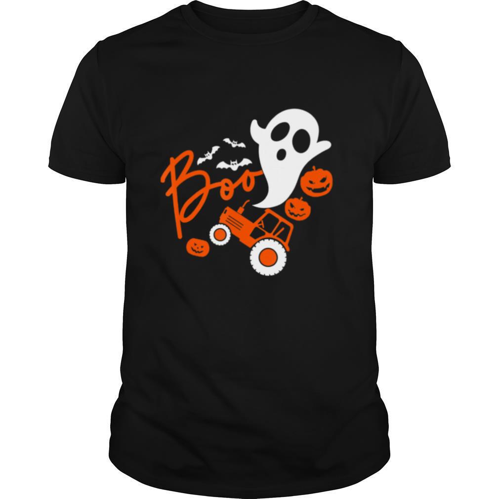 Limited Editon Boo Tractor Farmer Pumpkin Halloween Shirt 