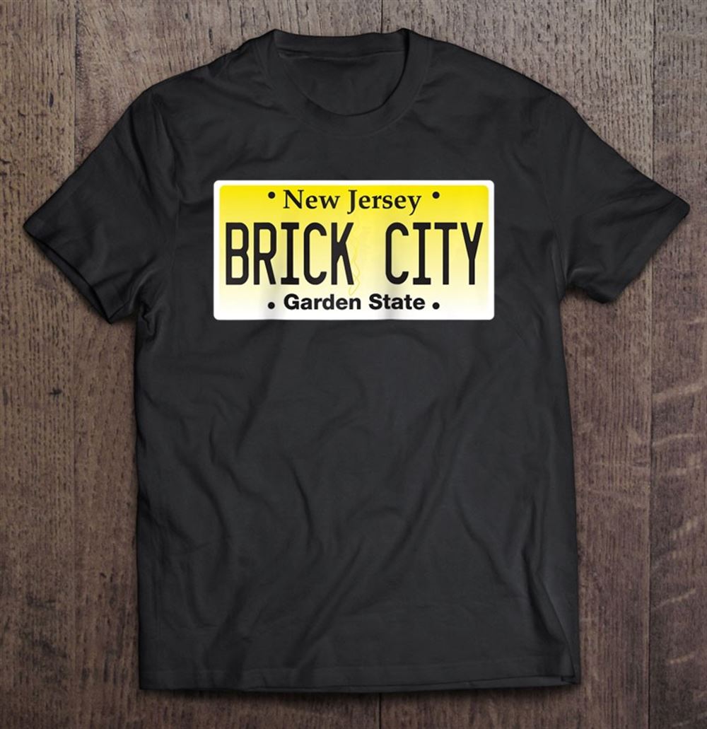 Great Brick City Newark Nj City New Jersey License Plate Graphic Raglan Baseball 