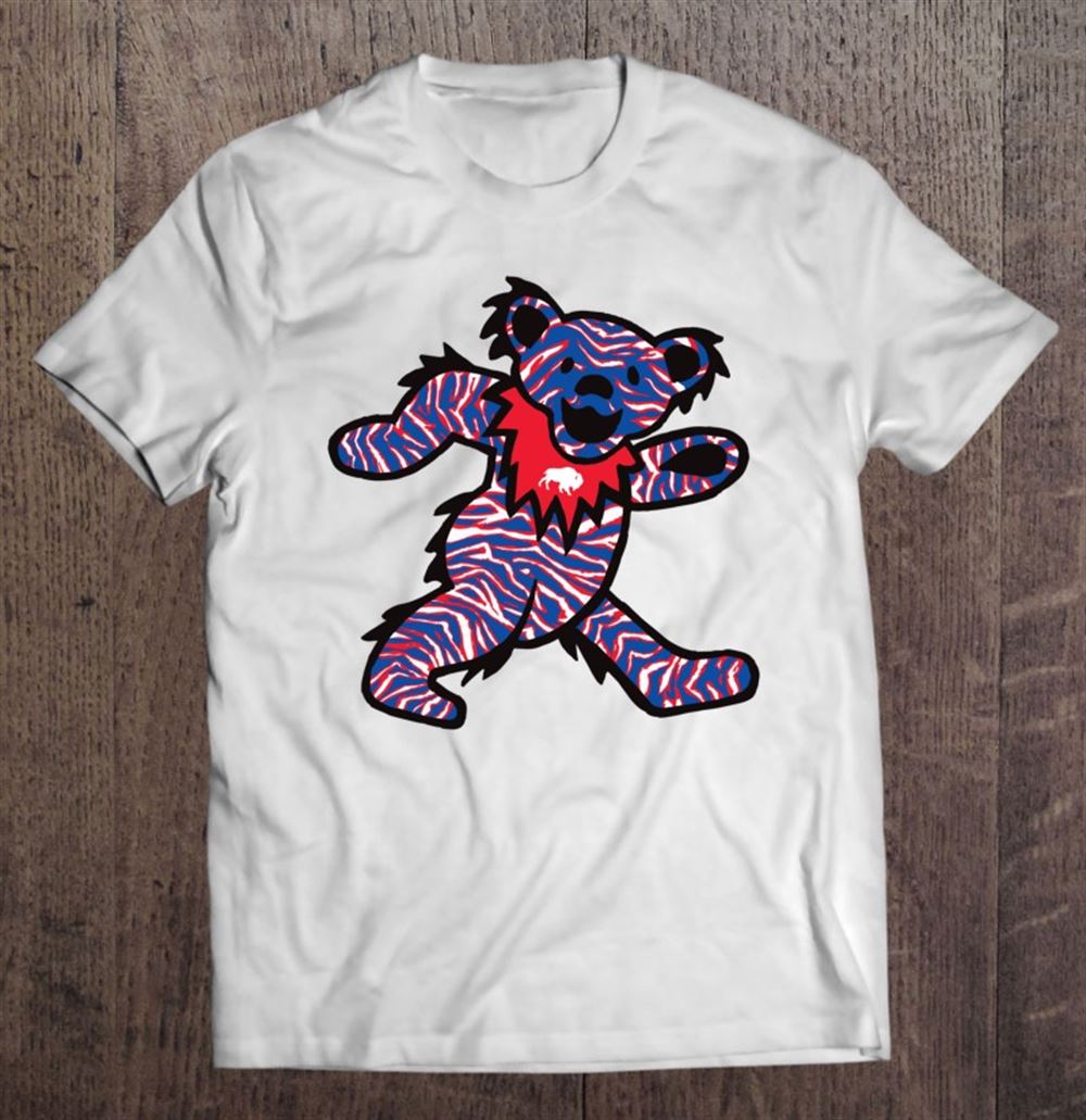 Limited Editon Buffalo Ny Crazy Striped Dancing Football Fan Bear 