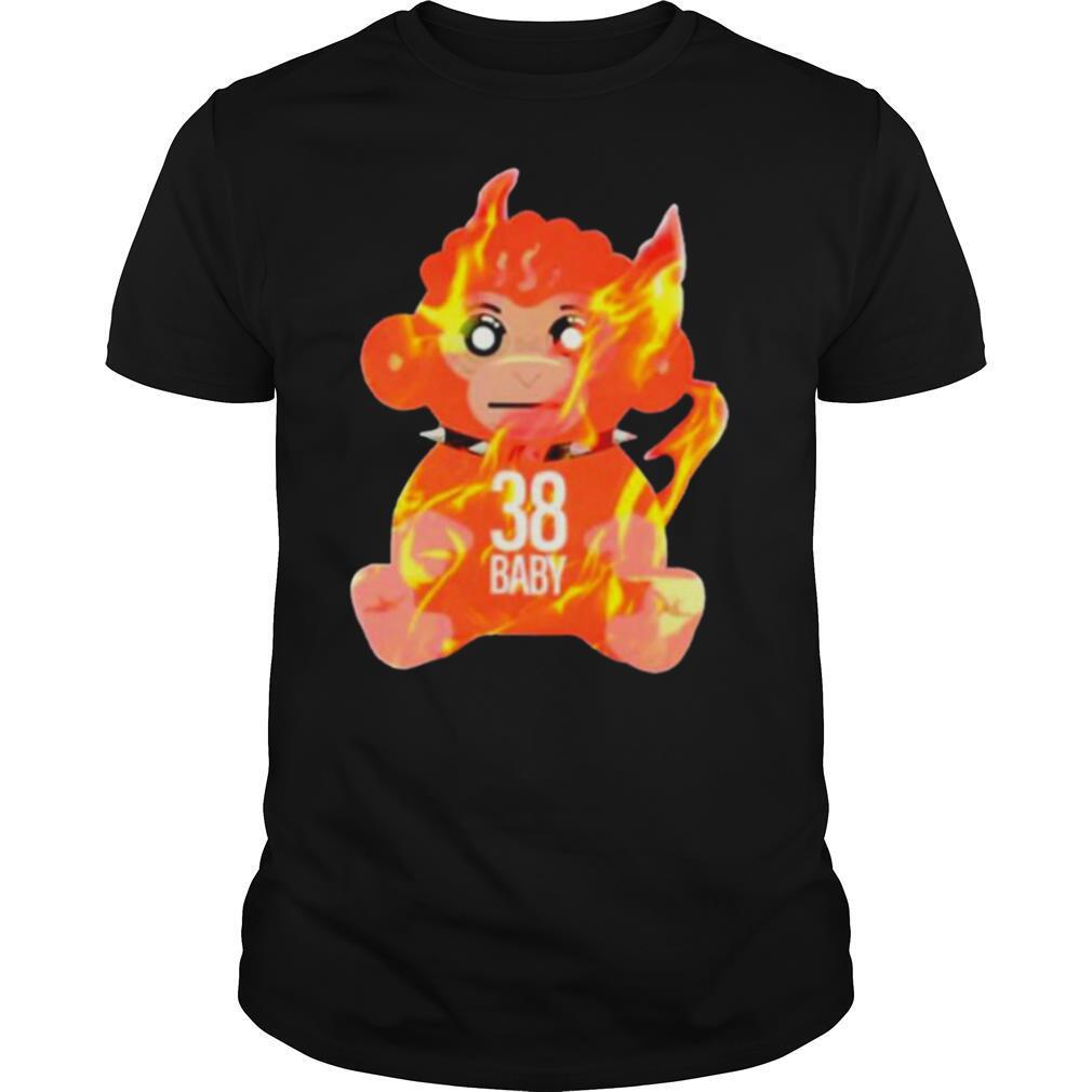 Attractive Burning Monkey Doll Never Broke Again 38 Baby Shirt 