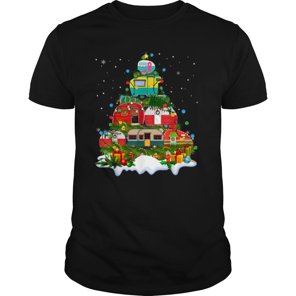 Limited Editon Camping Christmas Tree Shirt 
