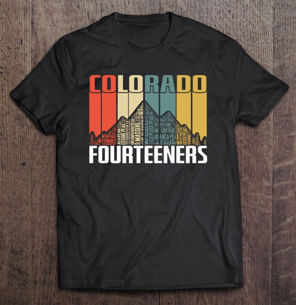 Promotions Colorado 14ers Hiking Fourteeners Retro Vintage Gift 