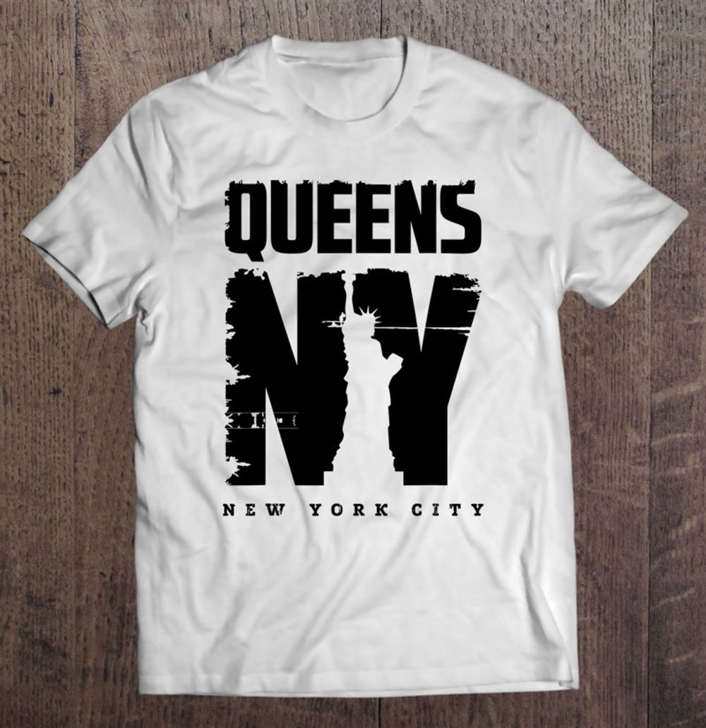 Limited Editon Cool Queens Graphic Tee Shirts Queens New York City Skyline 