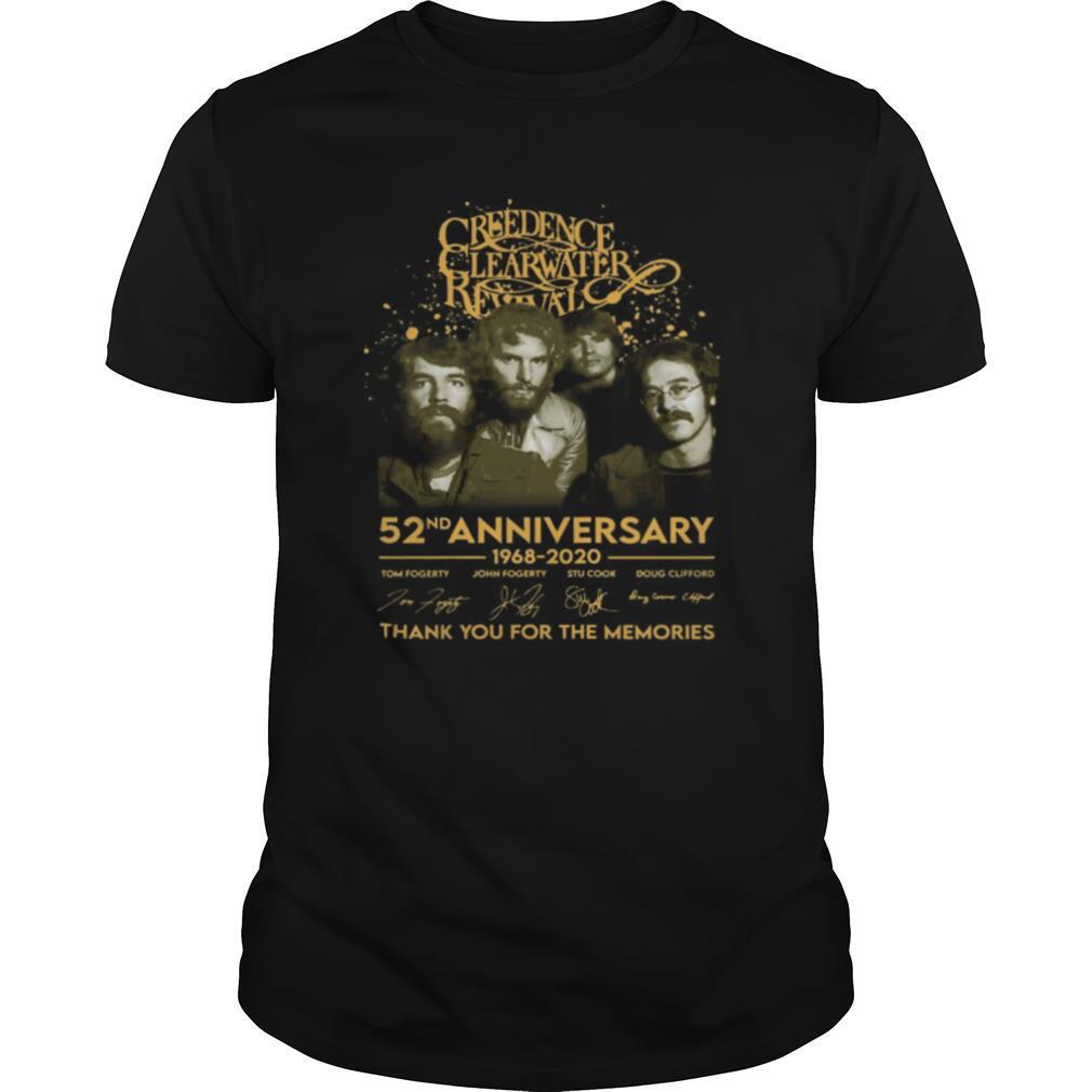 Awesome Creedence Clearwater Revival 52nd Anniversary 1968 2020 Signature Shirt 