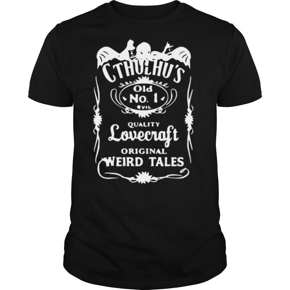 Gifts Cthulhus Old No1 Evil Quality Lovecraft Original Weird Tales Shirt 