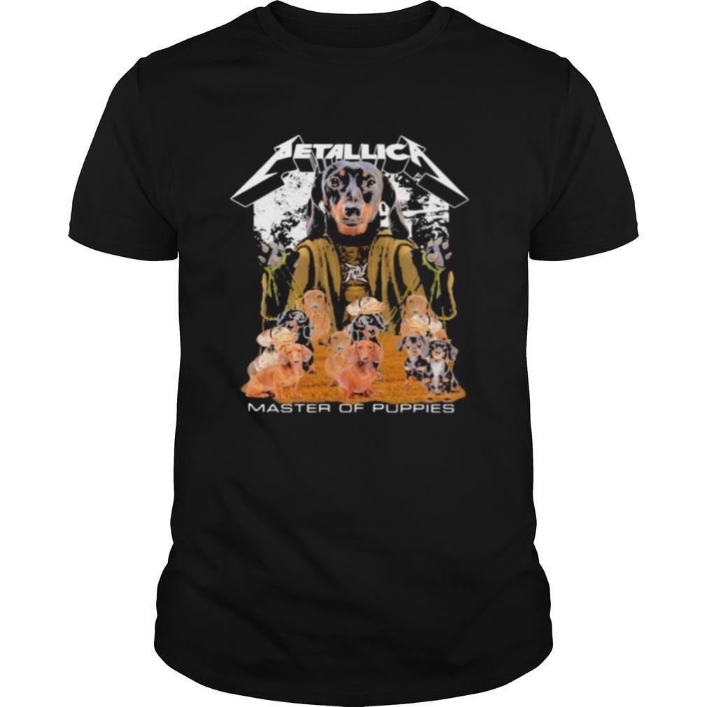 Attractive Dachshund Metallica Master Of Puppies Shirt 