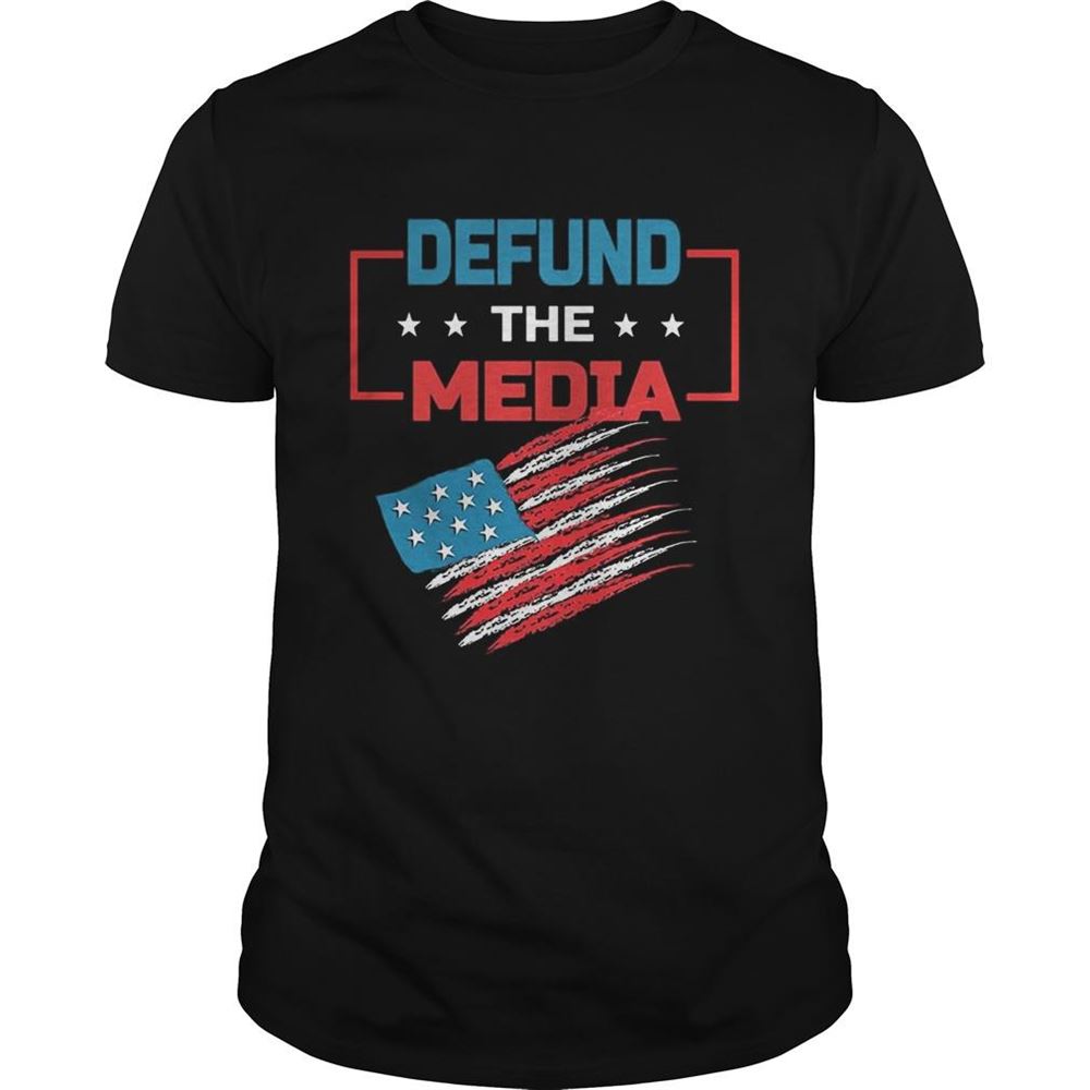 Special Defund The Media American Flag Shirt 