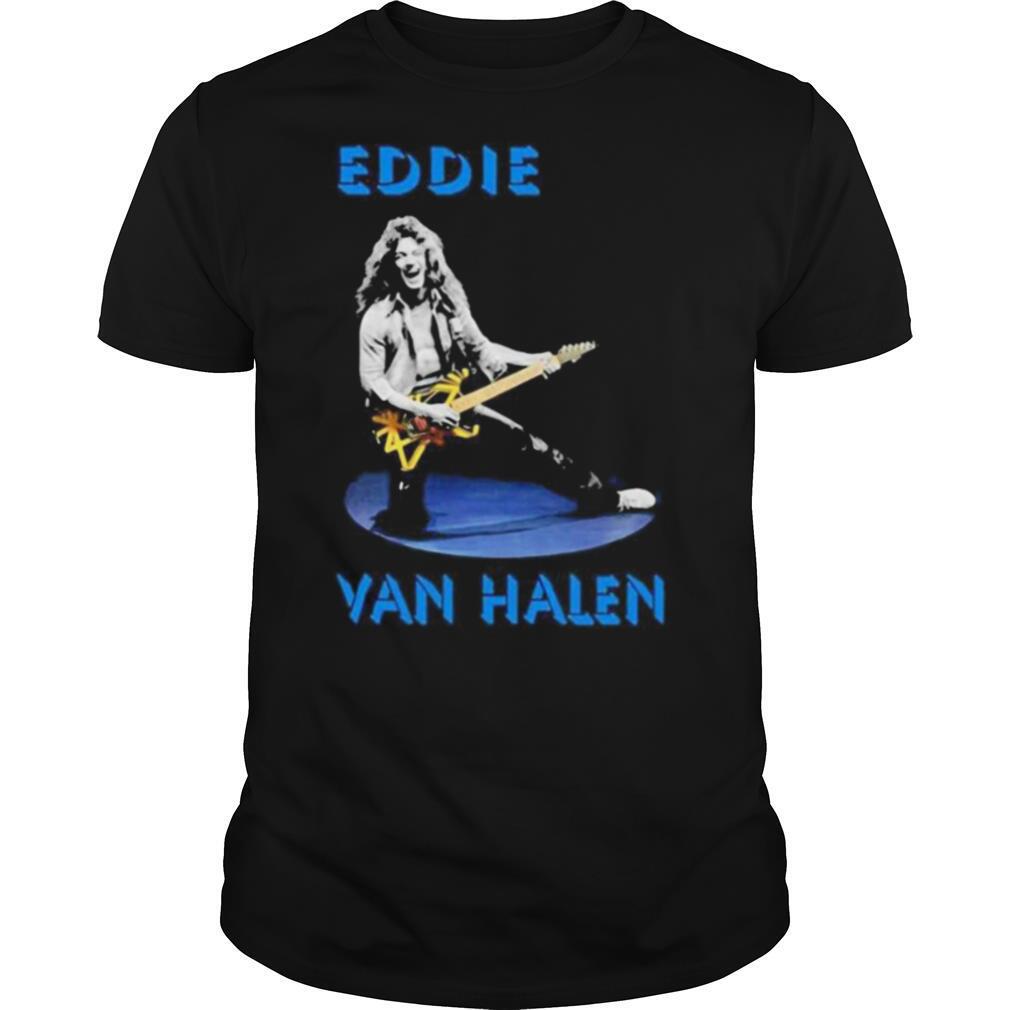 Awesome Eddie Van Halen Playing Guitar Vintage Shirt 