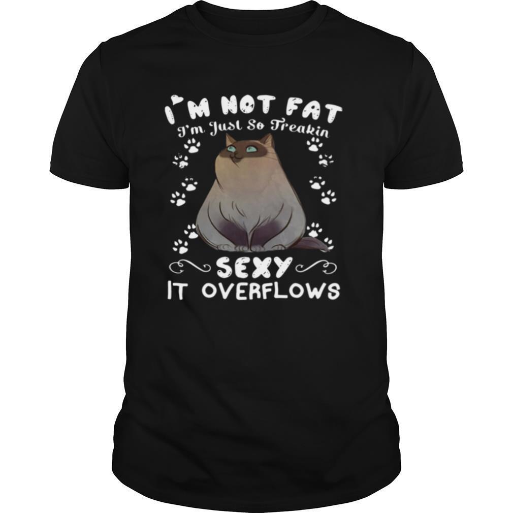 High Quality Grumpy Cat Im Not Fat Im Just So Freakin Sexy It Overflows Shirt 