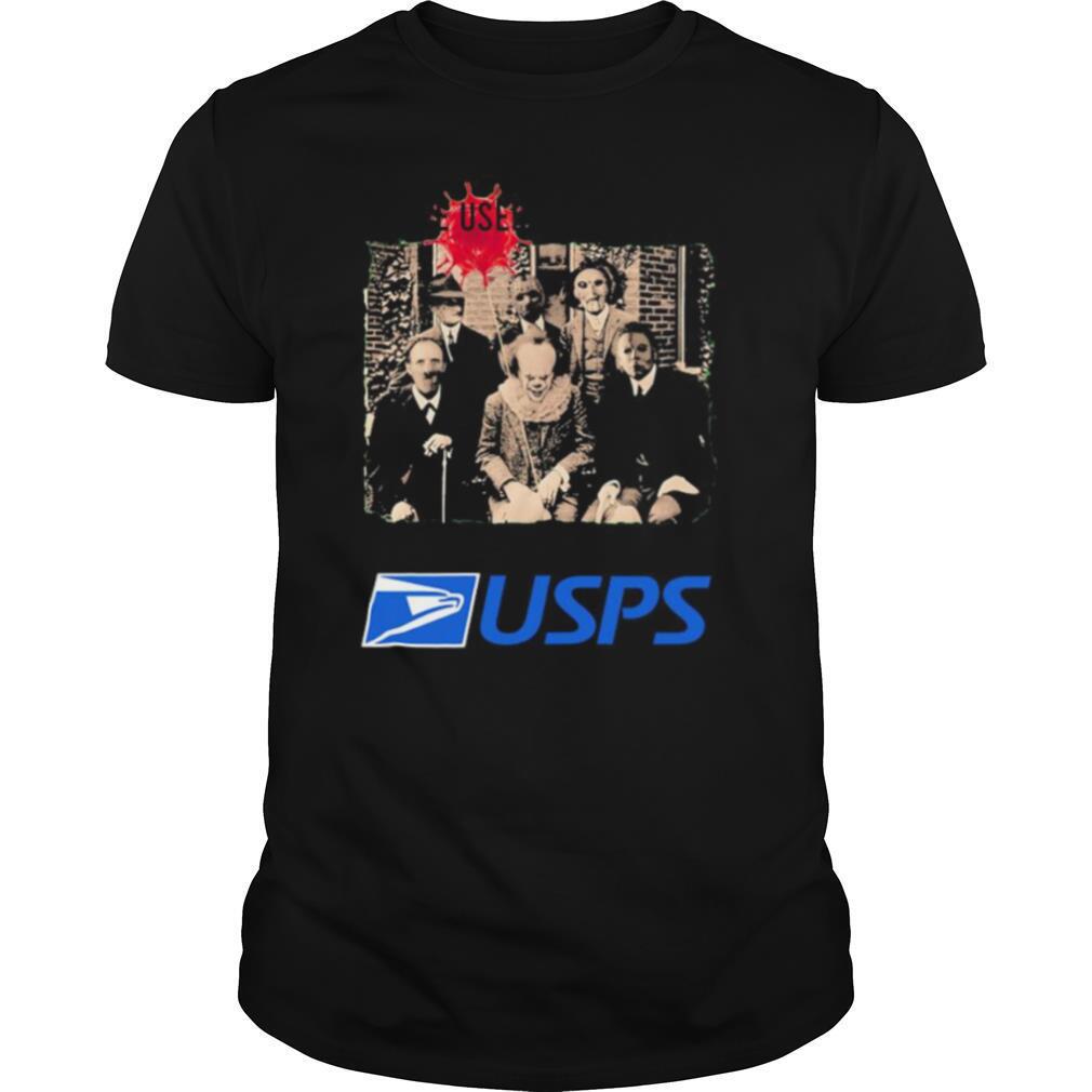 Limited Editon Halloween Horror Characters Use Usps Shirt 