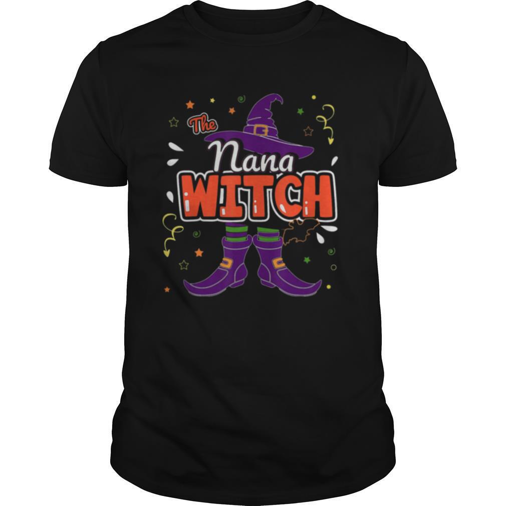Awesome Halloween The Nana Witch Family Matching Funny Group Women Shirt 