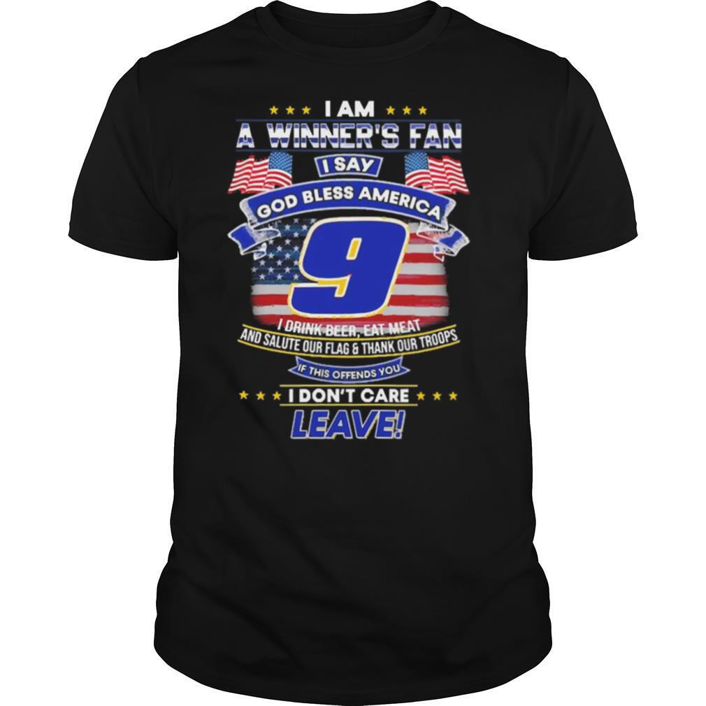 Gifts I Am A Winners Fan I Say God Bless America 9 I Drink Beer Eat Meat Shirt 