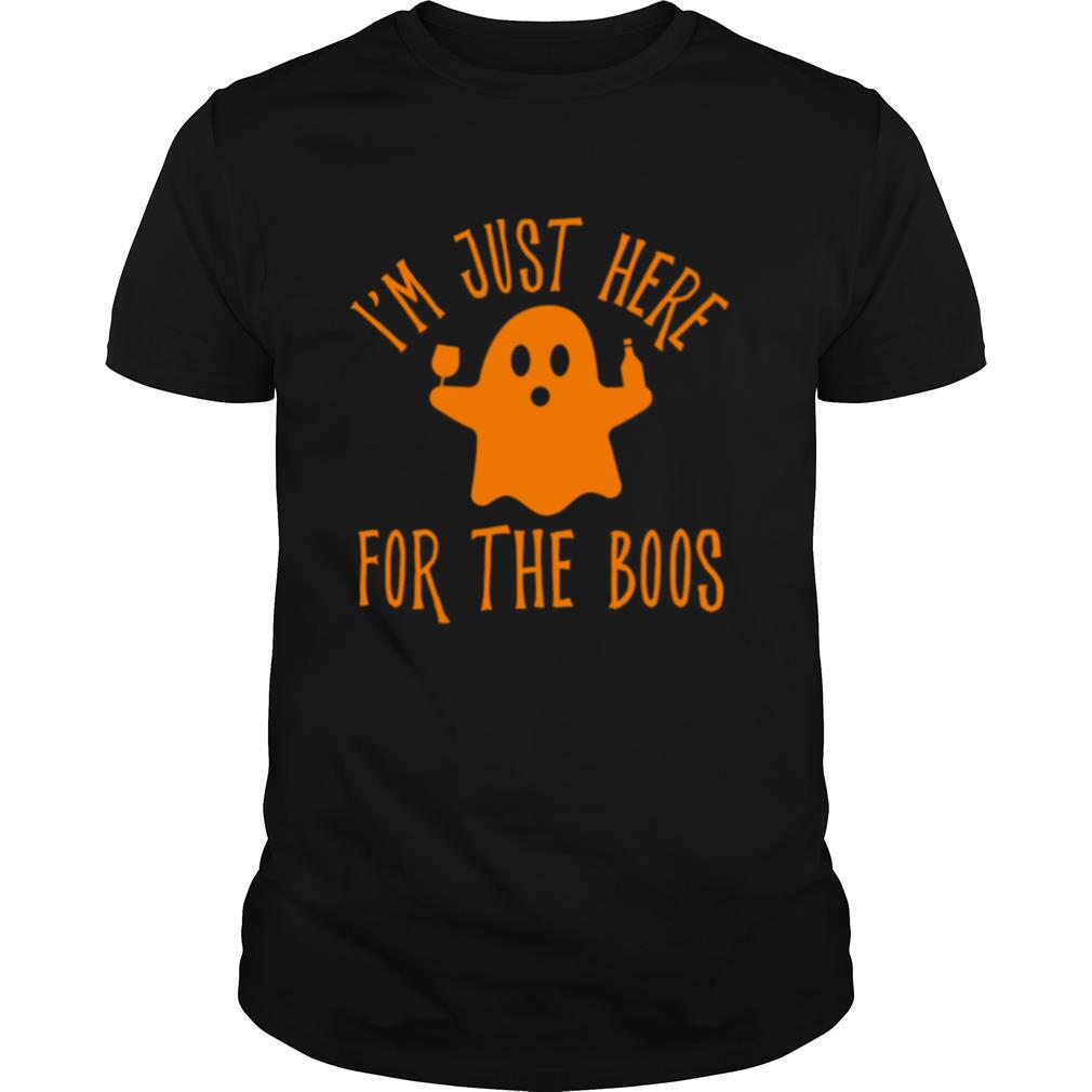 Promotions Im Just Here For The Boos Drinking Squad Halloween Shirt 