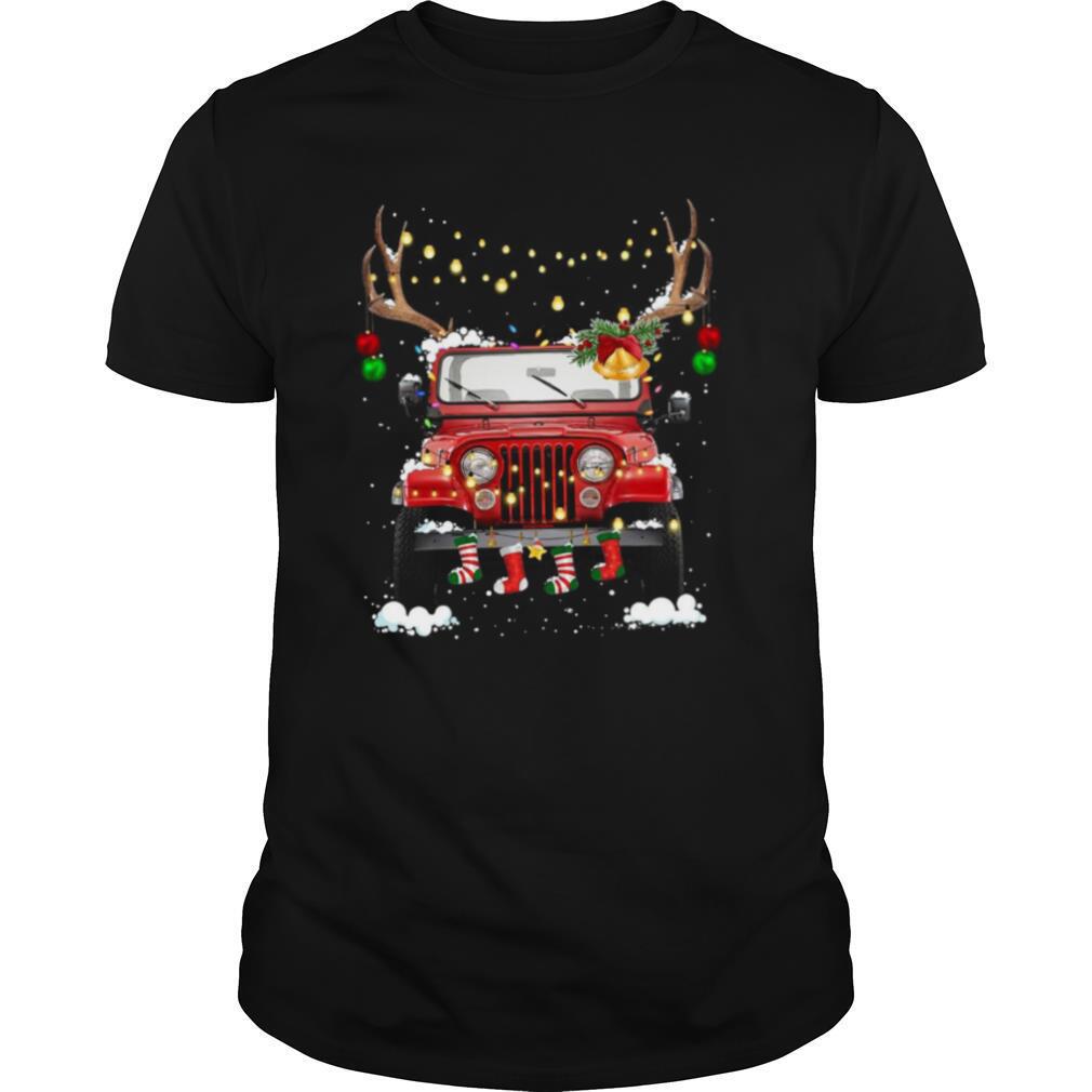 Promotions Jeep Light Christmas Shirt 