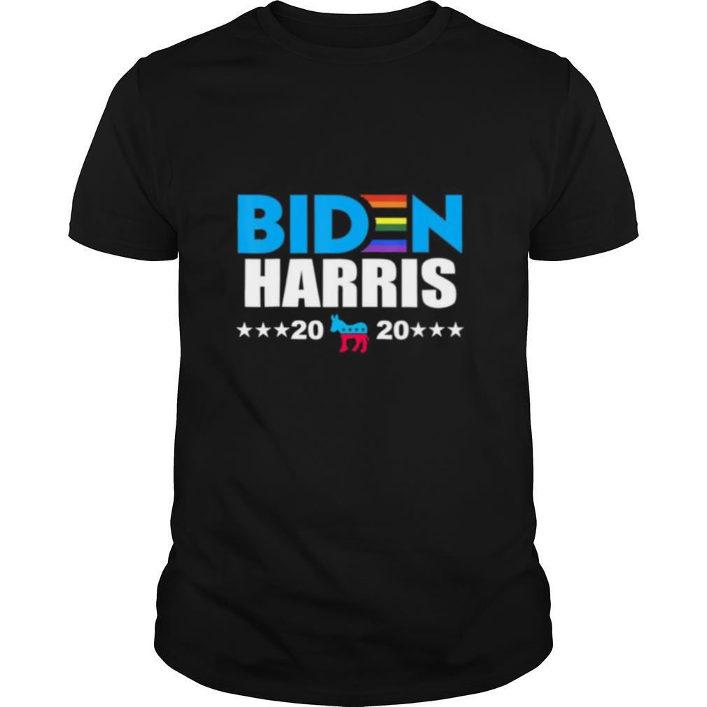 Interesting Joe Biden 2020 Biden Harris Rainbow Gay Pride Lgbt Shirt 