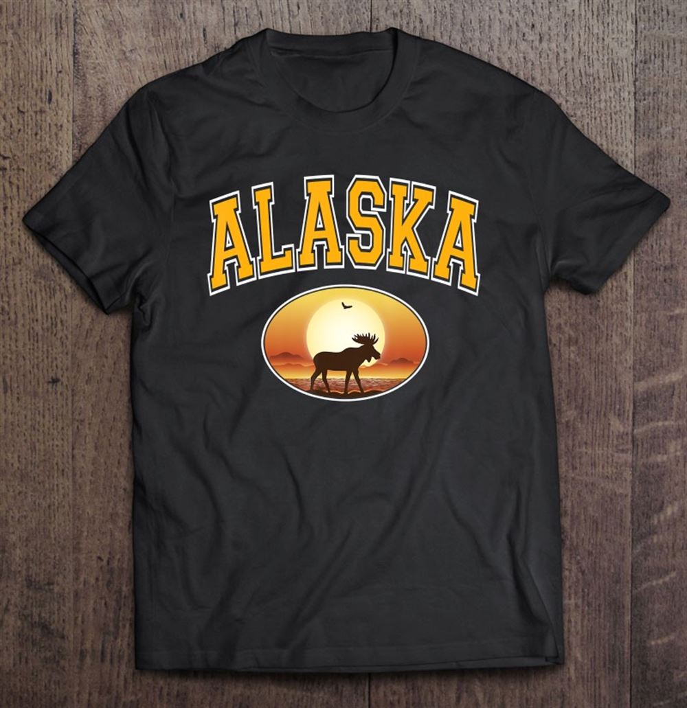 Awesome Alaska Moose Sunset 