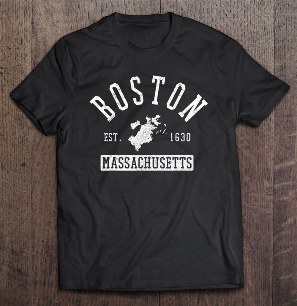 Great Boston Massachusetts Est 1630 City Map Souvenir Gift 