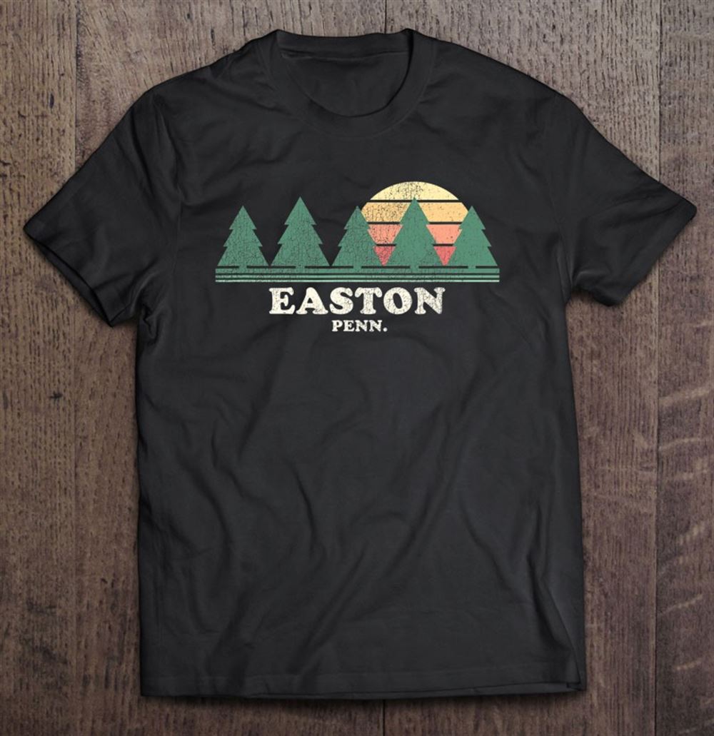Attractive Easton Pa Vintage Throwback Tee Retro 70s Design 