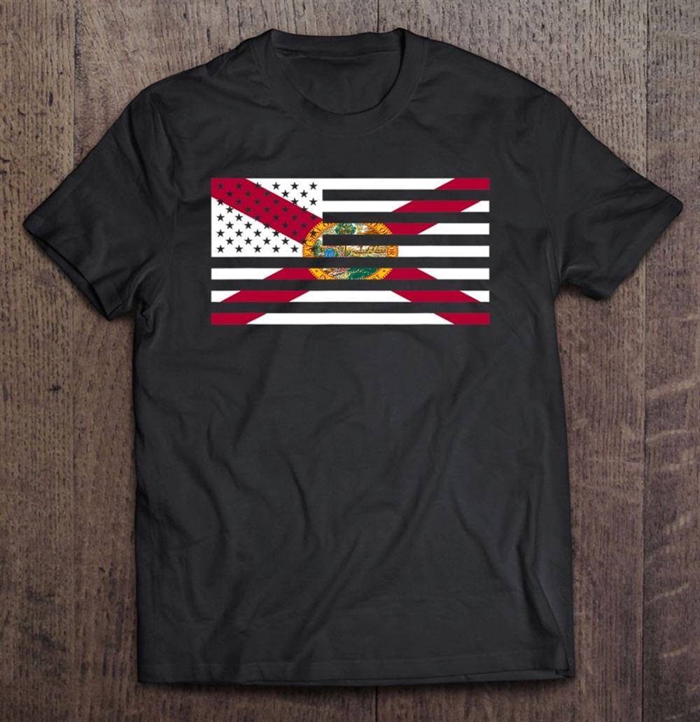 Amazing Florida American Flag State Usa Fl Sunshine Tee 