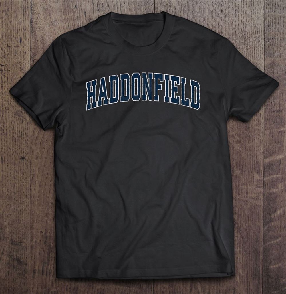 Awesome Haddonfield New Jersey Nj Vintage Sports Design Navy Design 