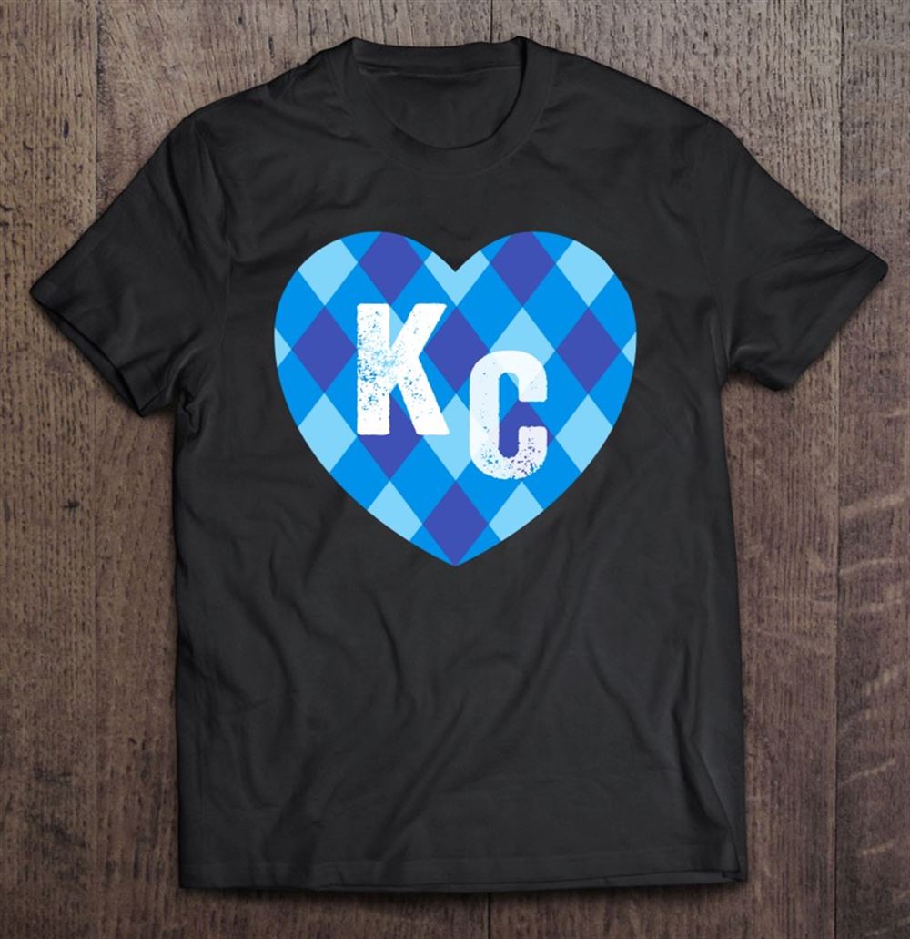 Interesting Kc Blue Heart Kc Kansas City Love Style Cute Blue Kc Heart 