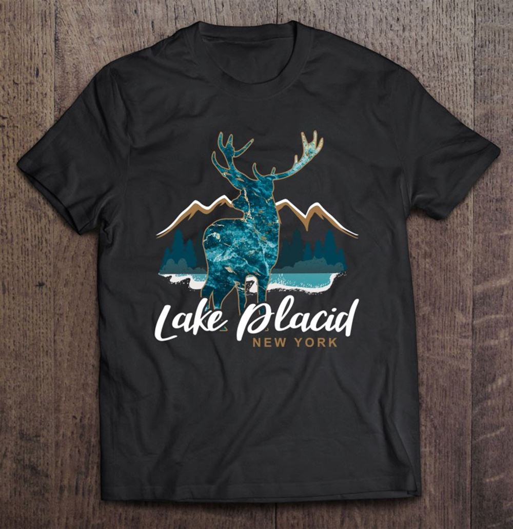 Great Lake Placid New York Usa Adirondack Mountains Souvenir 