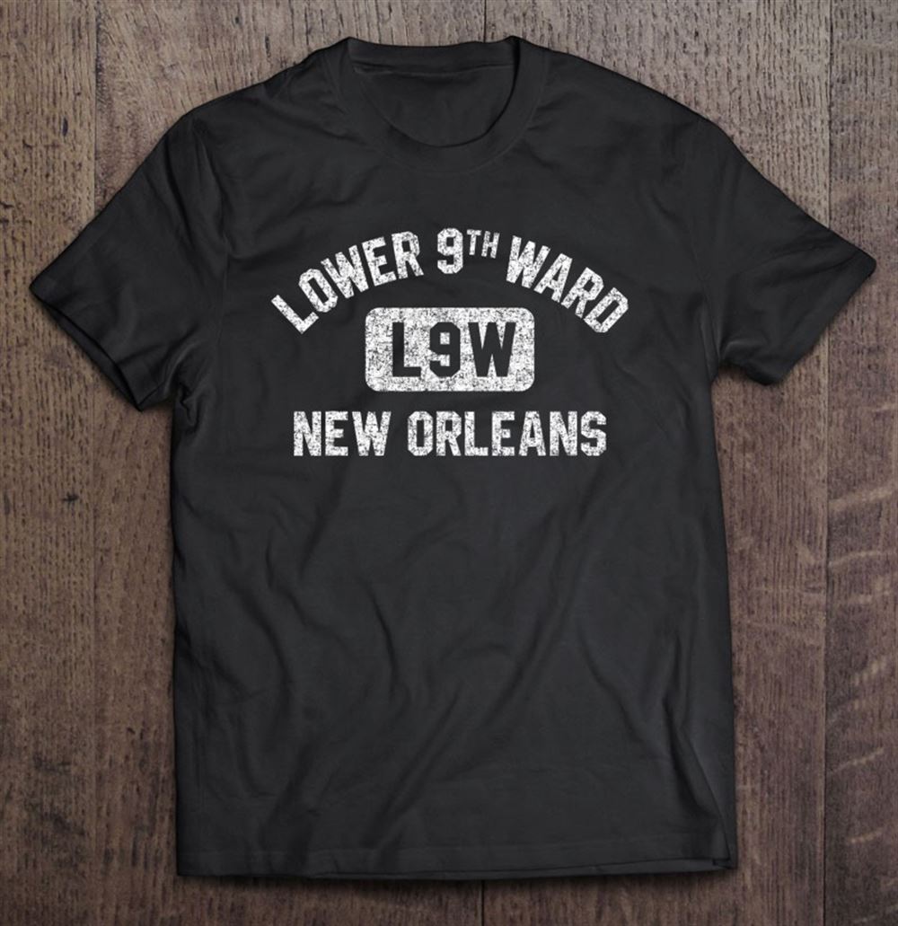 Interesting Lower 9th Ward New Orleans Gym Pink W Distressed White Print 
