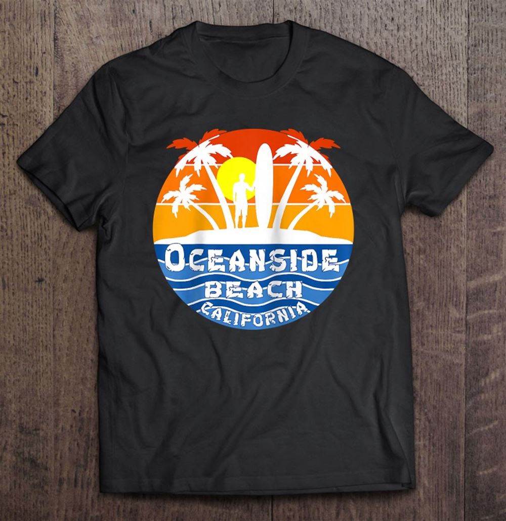 Limited Editon Oceanside Beach California Surfing Raglan Baseball 