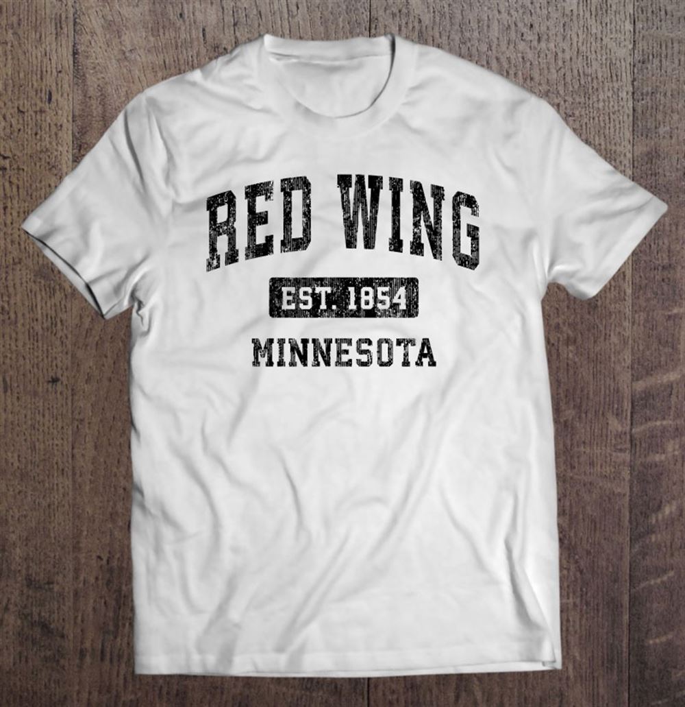 Promotions Red Wing Minnesota Mn Vintage Sports Design Black Design 