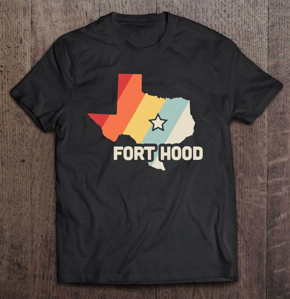 Interesting Retro Fort Hood Texas State Map 