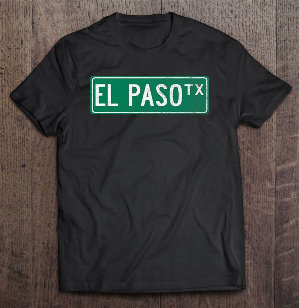 Happy Retro Style El Paso Tx Street Sign 