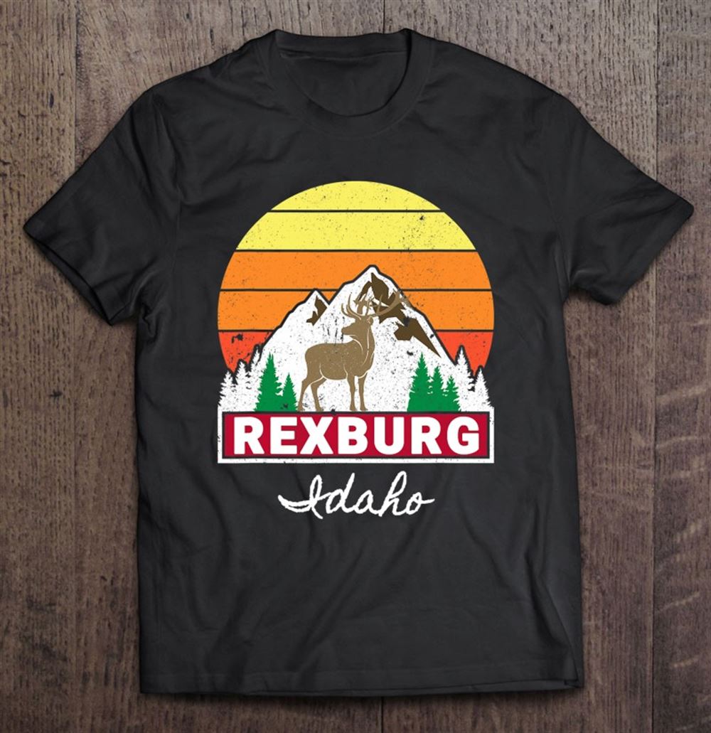 Amazing Rexburg Idaho Vintage Retro Deer Buck Vacation Group Gift 