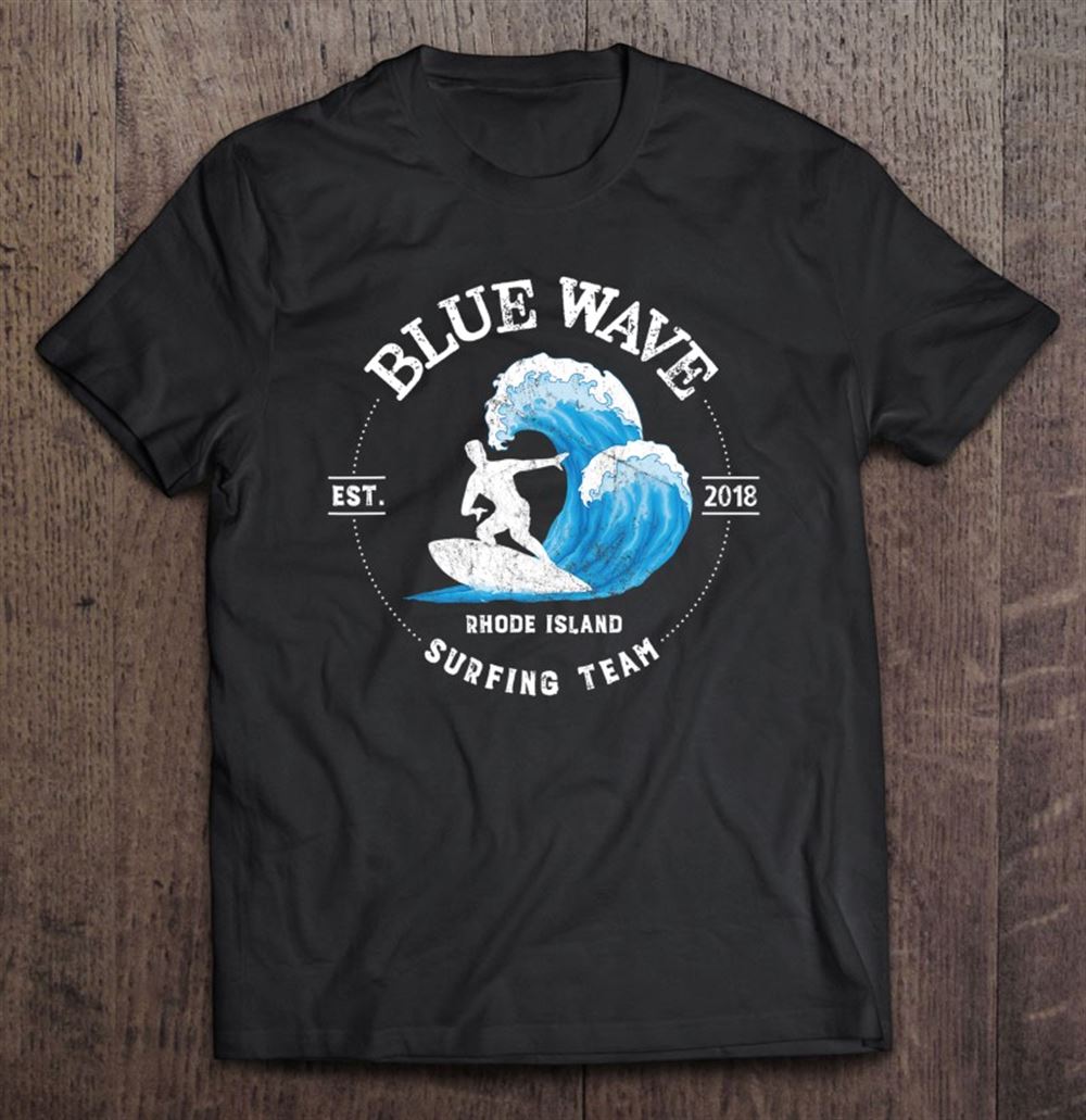 High Quality Rhode Island Blue Wave Surfing Team Surf 