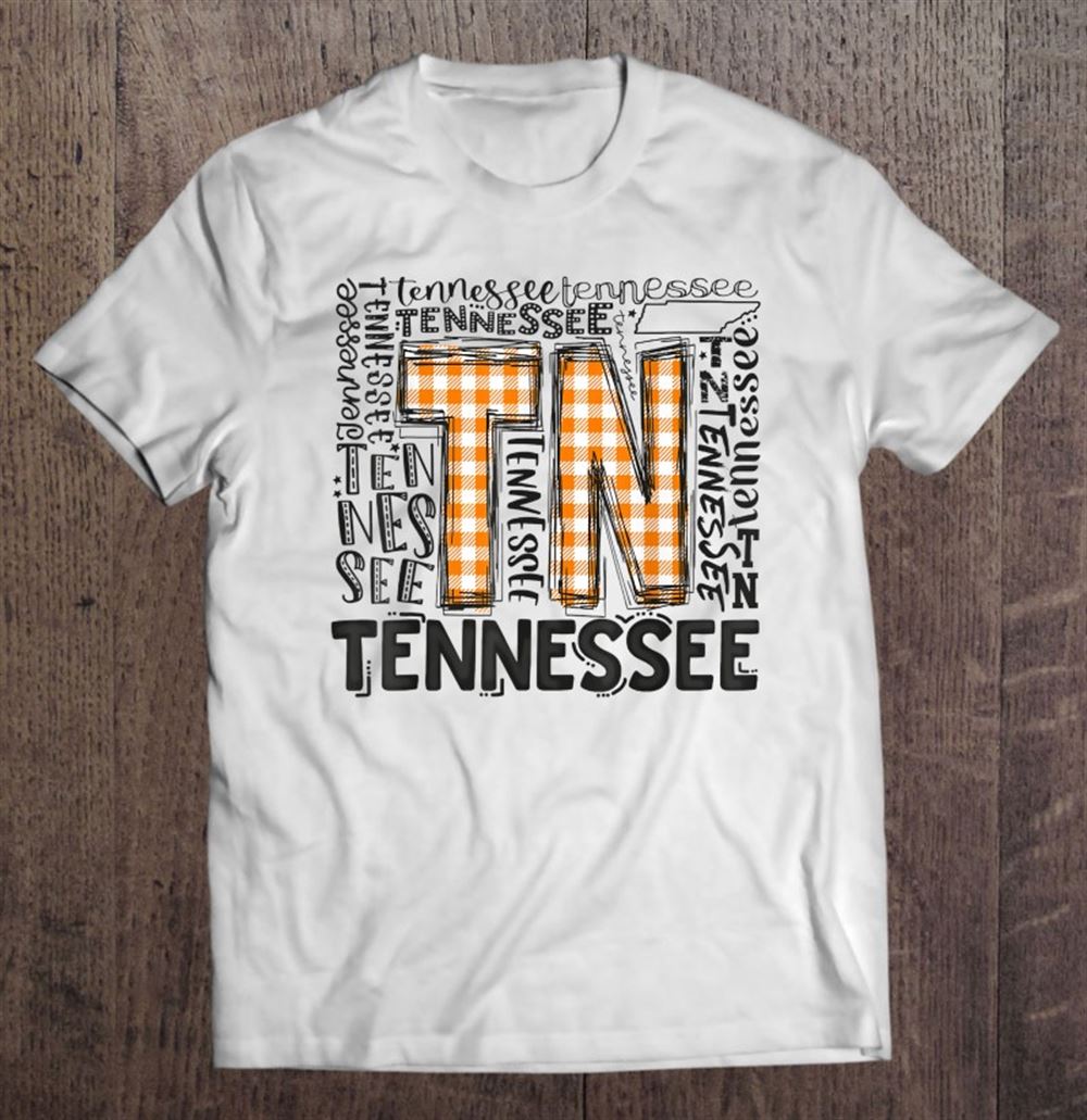 Great Tennessee State Flag Orange Plaid Tn 