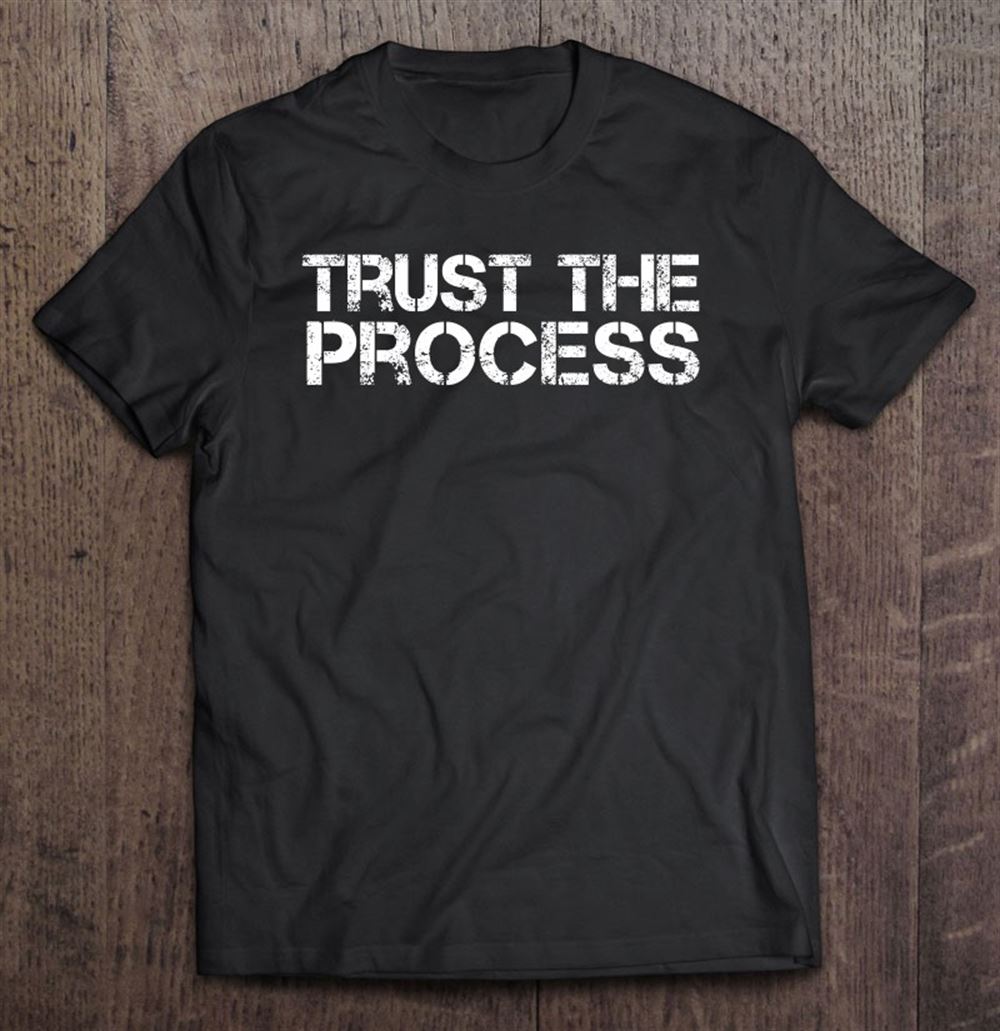 Happy Trust The Process Mens Womens Youth Blue Red Tee 