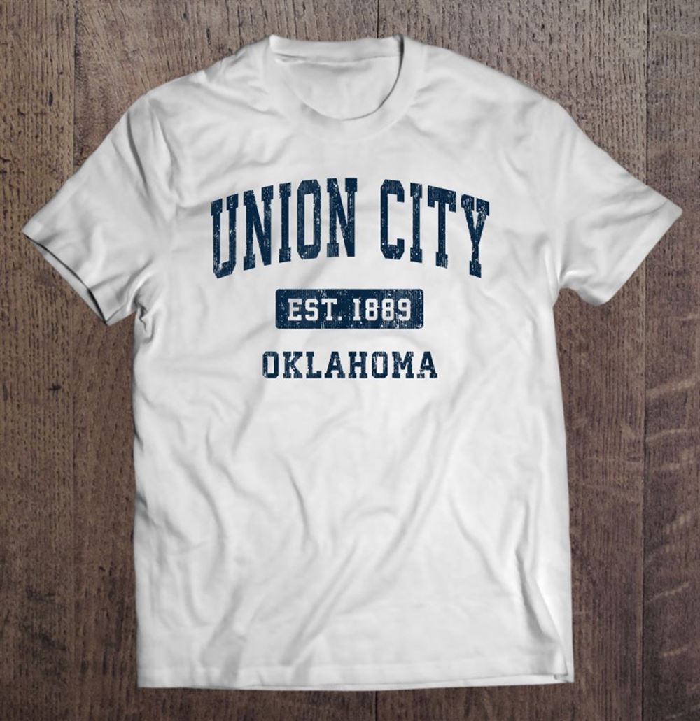 High Quality Union City Oklahoma Ok Vintage Athletic Sports Design 