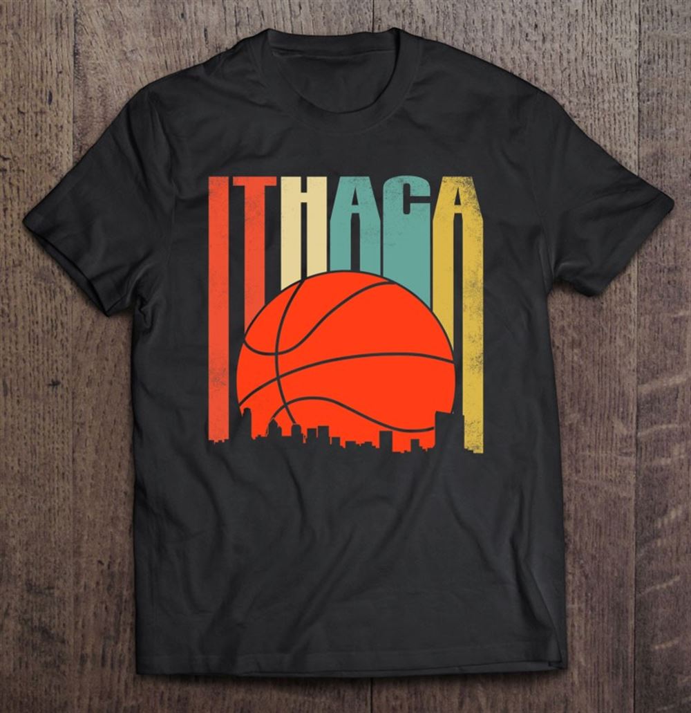 Awesome Vintage Ithaca Basketball Shirt New York 