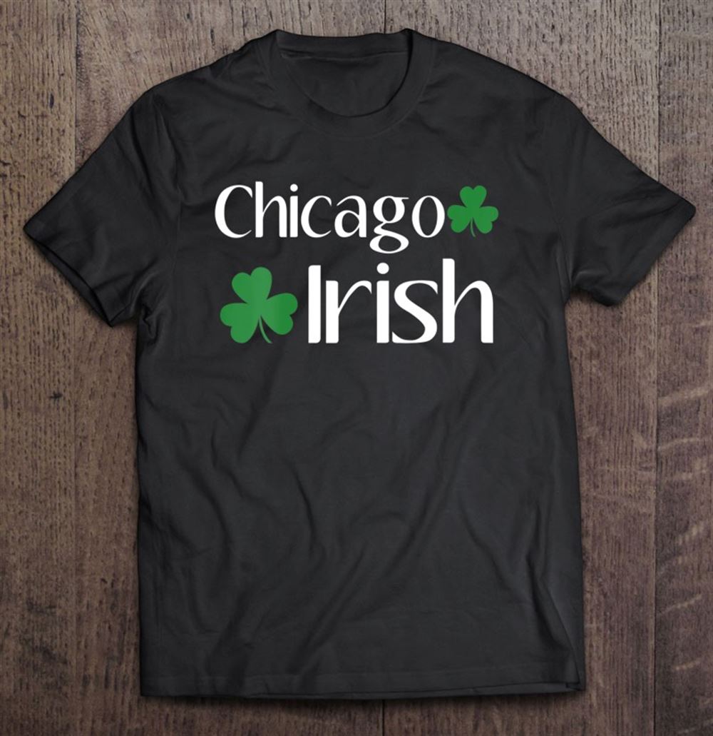 Gifts Womens Chicago Irish St Patricks Day Shamrock Funny Chicago Chirish V-neck 