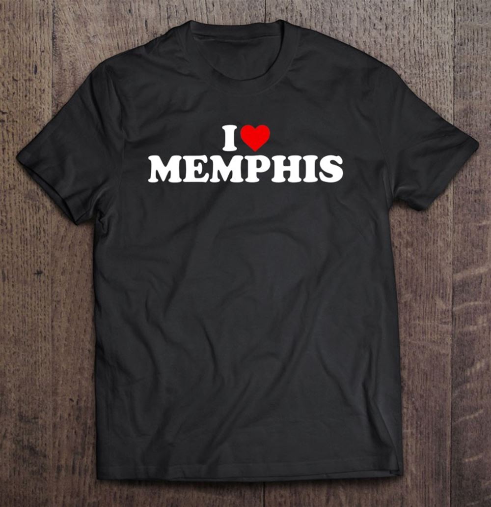Gifts Womens I Love Memphis Heart V-neck 