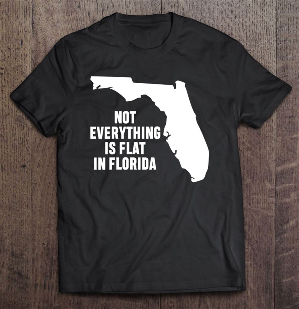 Amazing Womens Not Everything Is Flat In Florida V-neck 