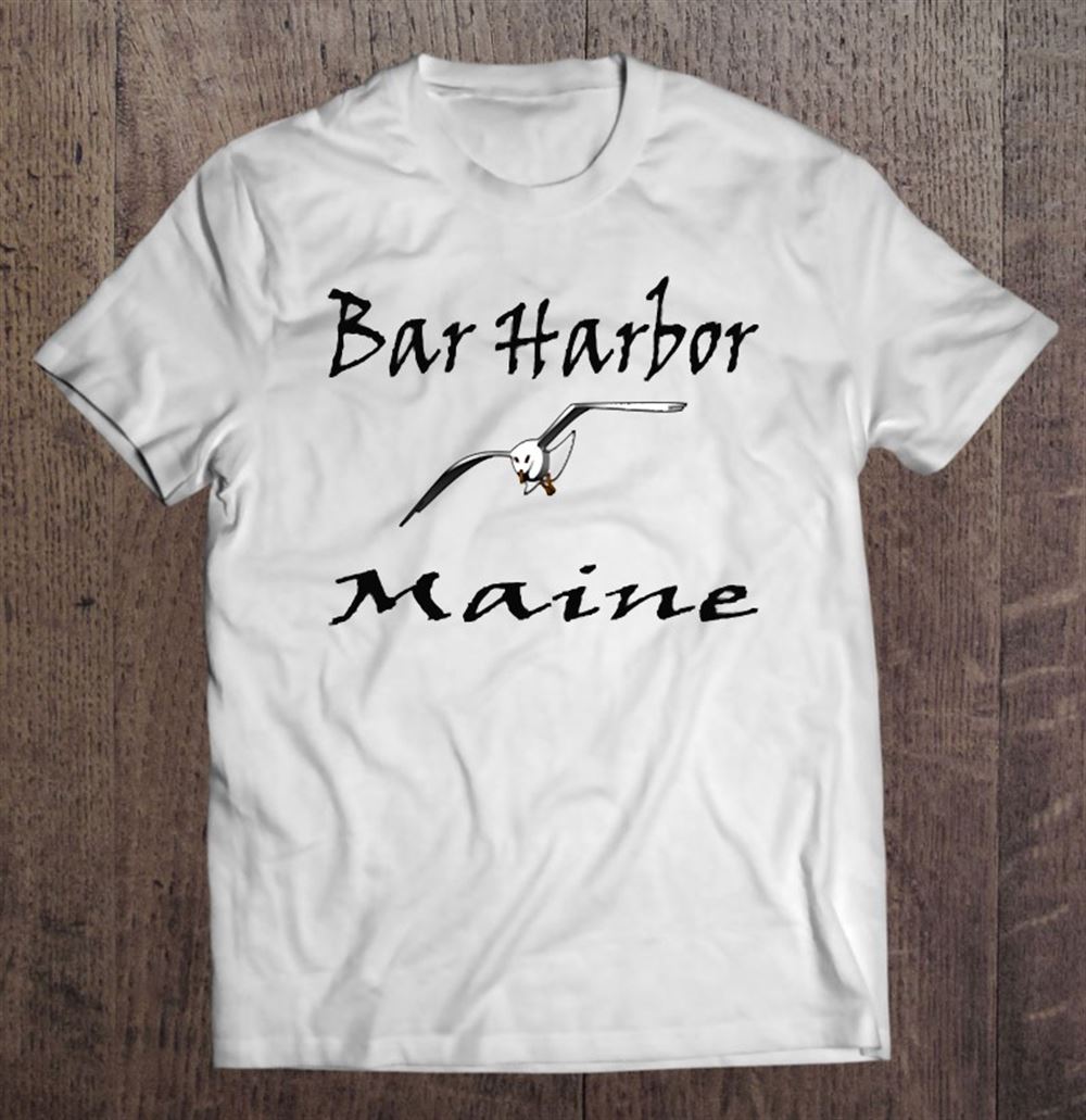 Great Bar Harbor Maine Seagull Lover Gift 