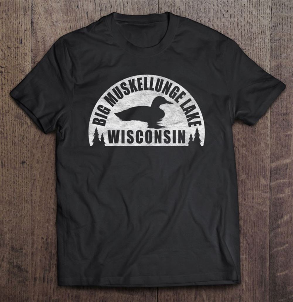 Interesting Big Muskellunge Lake Northern Wisconsin Loon Premium 
