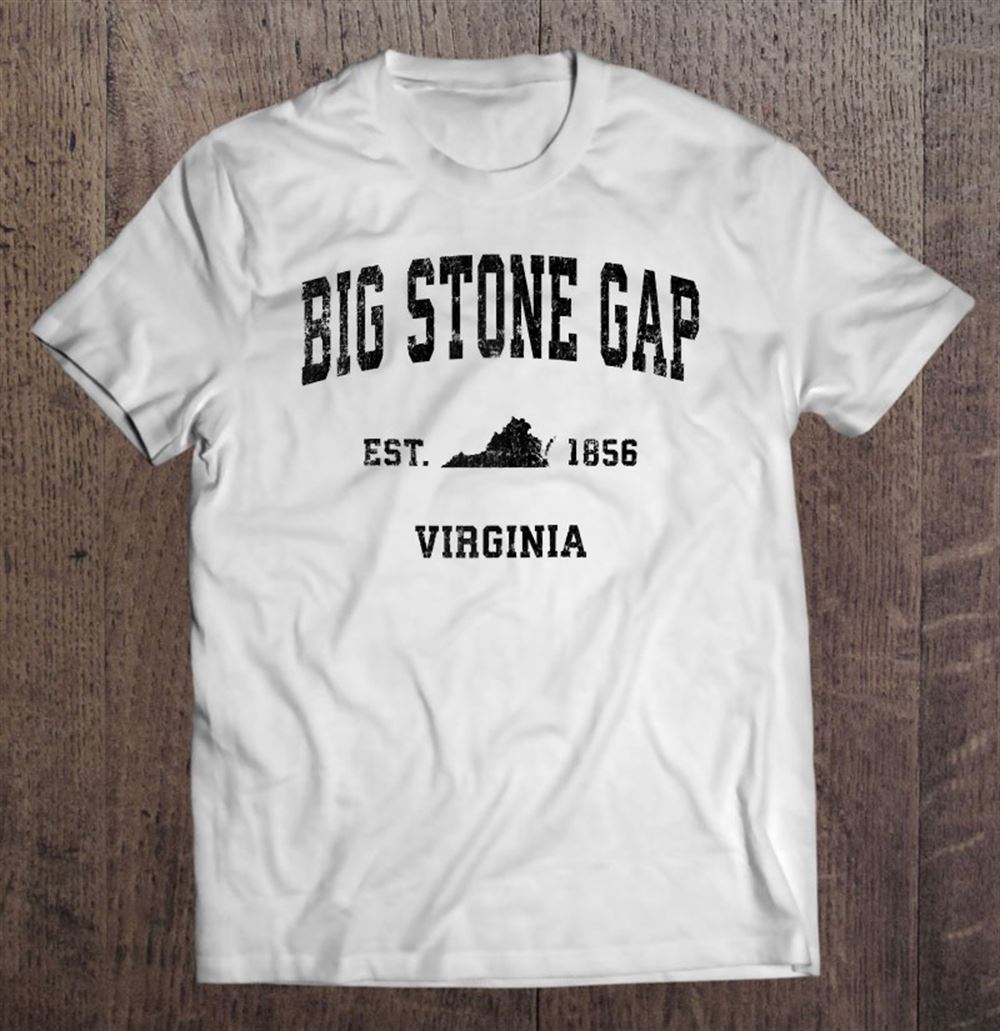 Amazing Big Stone Gap Virginia Va Vintage Sports Design Black Print Raglan Baseball Tee 