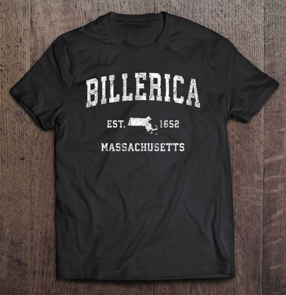 Limited Editon Billerica Massachusetts Ma Vintage Design Pullover 