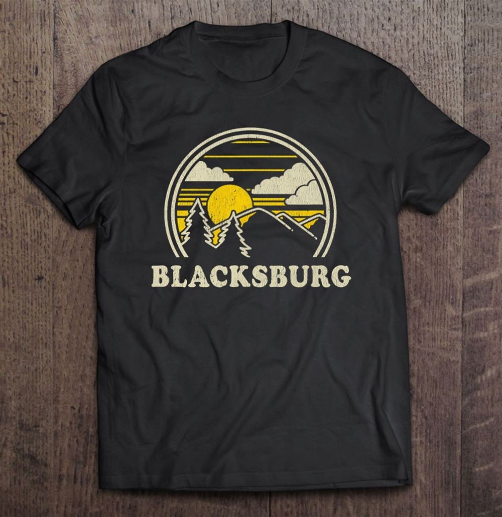 Amazing Blacksburg Virginia Va Vintage Hiking Mountains Tee 
