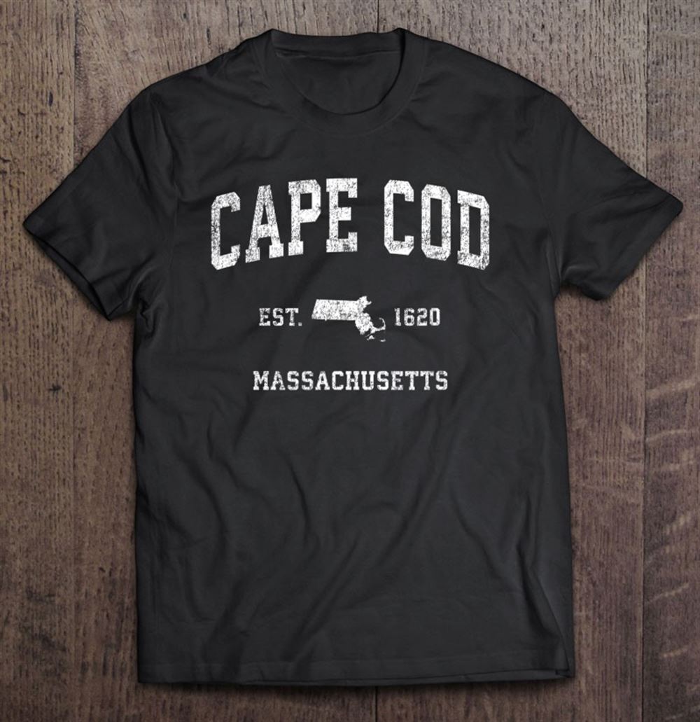 Gifts Cape Cod Massachusetts Ma Vintage Athletic Sports Design 