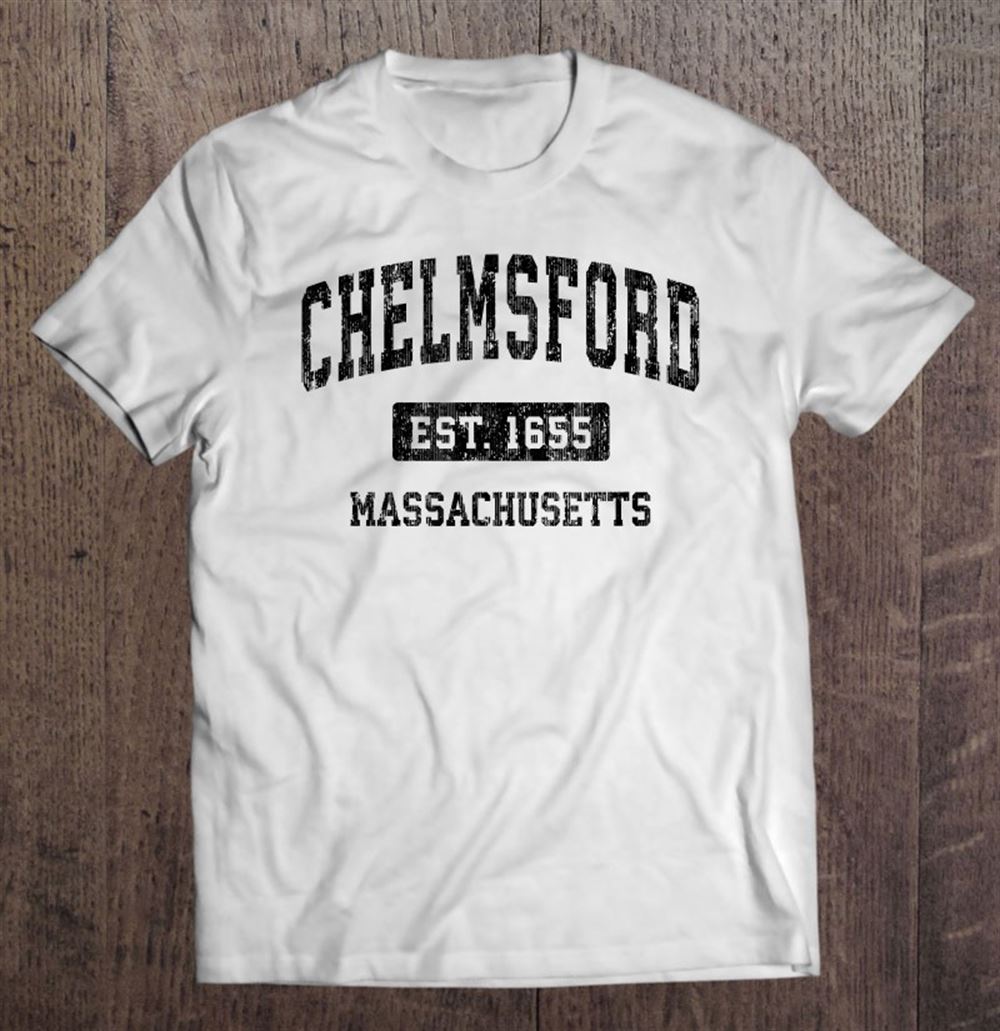 Awesome Chelmsford Massachusetts Ma Vintage Sports Design Black Design 