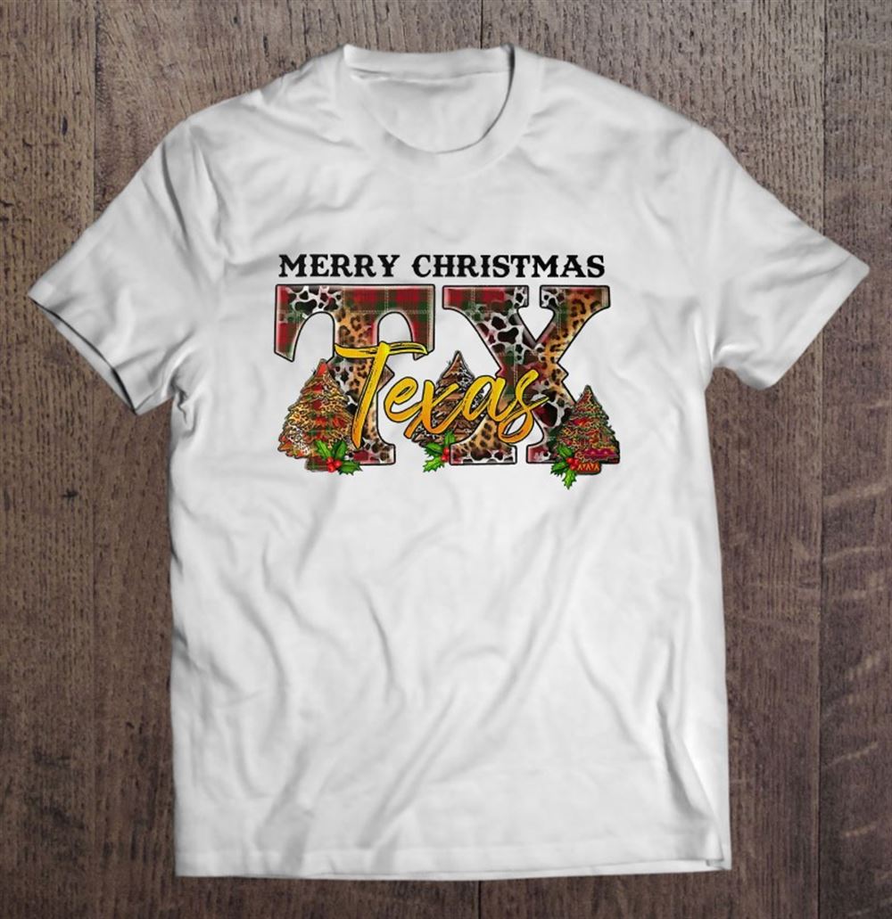 Best Country Cow Print Leopard Plaid Merry Christmas Texas 